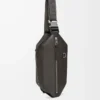 Bolso convertible en piel de becerro clásica Gris oscuro
