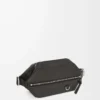 Bolso convertible en piel de becerro clásica Gris oscuro