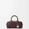 Bolso corto Amazona 23 en piel de becerro brillante Marrón oscuro Bolso corto Amazona 23 en piel de becerro brillante Marrón oscuro