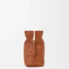 Bolso de mano Flamenco grande en piel de becerro napa Squirrel Bolso de mano Flamenco grande en piel de becerro napa Squirrel
