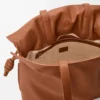 Bolso de mano Flamenco grande en piel de becerro napa Squirrel Bolso de mano Flamenco grande en piel de becerro napa Squirrel
