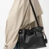 Bolso de mano Flamenco mediano Panta en piel de becerro brillante Negro Bolso de mano Flamenco mediano Panta en piel de becerro brillante Negro