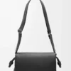 Bolso Flamenco en piel de becerro flexible y brillante Negro