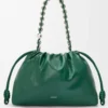 Bolso Flamenco grande en piel de ciervo Evergreen Bolso Flamenco grande en piel de ciervo Evergreen