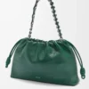 Bolso Flamenco grande en piel de ciervo Evergreen Bolso Flamenco grande en piel de ciervo Evergreen