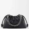 Bolso Flamenco grande en piel de cordero napa charolada Negro Bolso Flamenco grande en piel de cordero napa charolada Negro