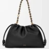 Bolso Flamenco grande en suave piel de cordero napa Negro Bolso Flamenco grande en suave piel de cordero napa Negro