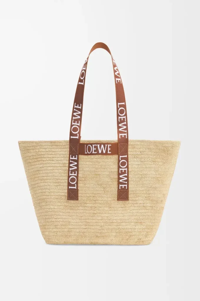 Bolso Fold Shopper en rafia Natural/Tan Bolso Fold Shopper en rafia Natural/Tan