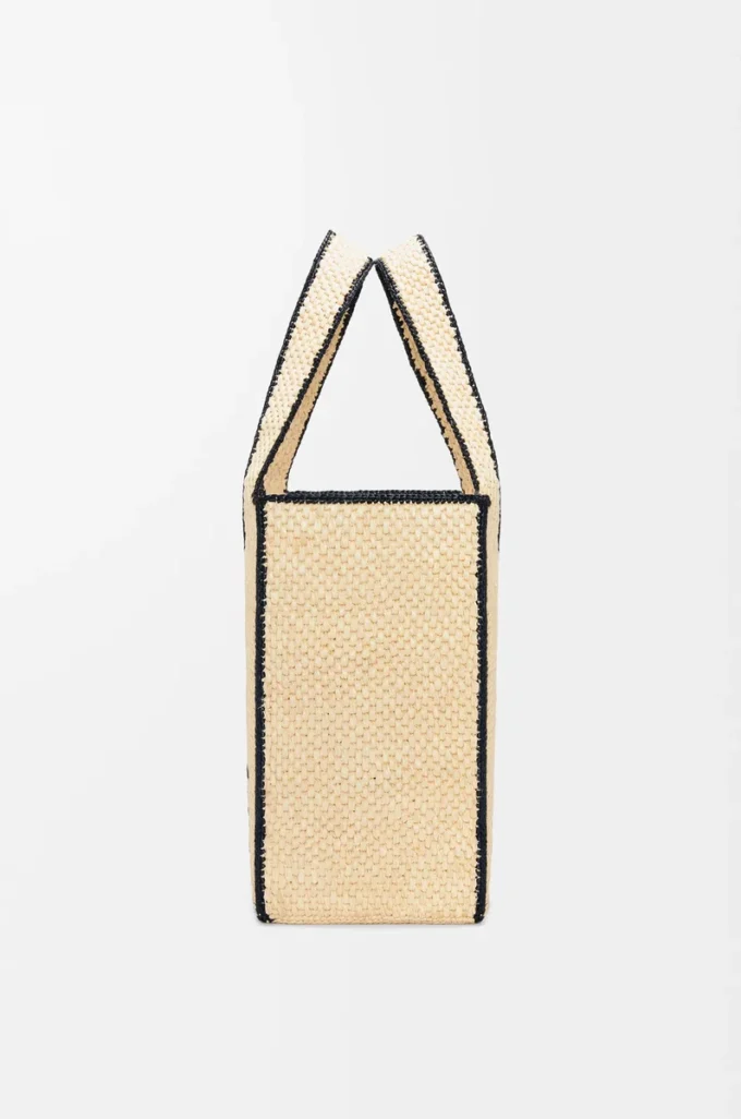 Bolso grande LOEWE Font en rafia Natural Bolso grande LOEWE Font en rafia Natural