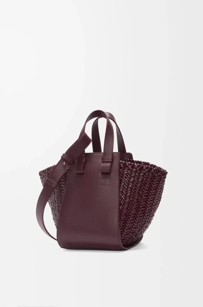 Bolso Hammock compacto en piel de becerro burdeos oscuro Bolso Hammock compacto en piel de becerro burdeos oscuro