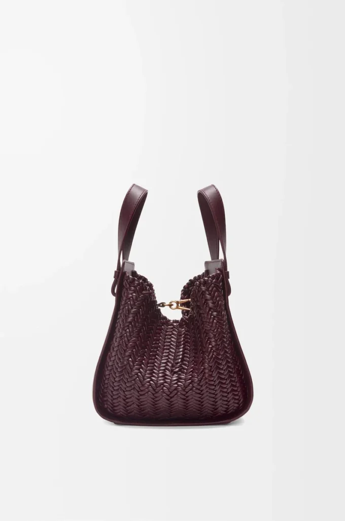 Bolso Hammock compacto en piel de becerro burdeos oscuro Bolso Hammock compacto en piel de becerro burdeos oscuro