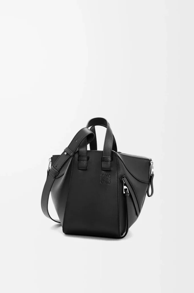 Bolso Hammock compacto en piel de becerro clásica Negro Bolso Hammock compacto en piel de becerro clásica Negro