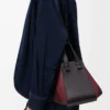 Bolso Hammock compacto en piel de becerro napa negro/burdeos Bolso Hammock compacto en piel de becerro napa negro/burdeos
