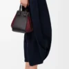 Bolso Hammock compacto en piel de becerro napa negro/burdeos Bolso Hammock compacto en piel de becerro napa negro/burdeos