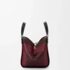 Bolso Hammock compacto en piel de becerro napa negro/burdeos Bolso Hammock compacto en piel de becerro napa negro/burdeos