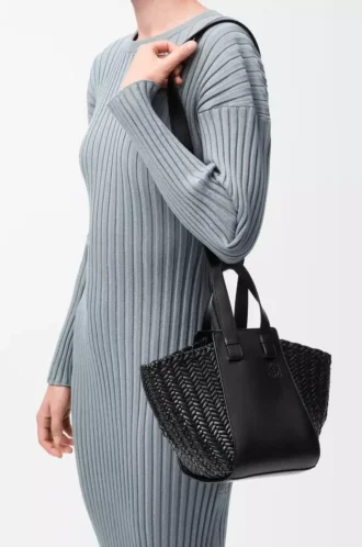 Bolso Hammock compacto en piel de becerro Negro
