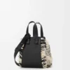Bolso Hammock compacto en tejido textil Negro/Blanco Bolso Hammock compacto en tejido textil Negro/Blanco