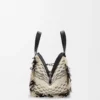 Bolso Hammock compacto en tejido textil Negro/Blanco Bolso Hammock compacto en tejido textil Negro/Blanco