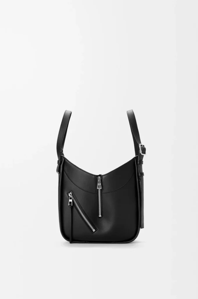 Bolso Hammock Flip en piel de becerro clásica Black Bolso Hammock Flip en piel de becerro clásica Black
