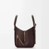 Bolso Hammock Flip en piel de becerro clásica Dark Chestnut Bolso Hammock Flip en piel de becerro clásica Dark Chestnut
