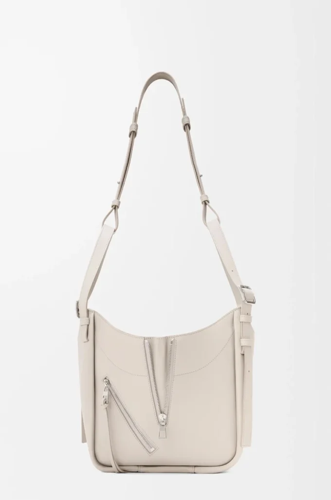 Bolso Hammock Flip en piel de becerro clásica Light Ghost Bolso Hammock Flip en piel de becerro clásica Light Ghost