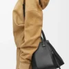Bolso Hammock pequeño en piel de becerro clásica Negro