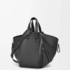 Bolso Hammock pequeño en piel de becerro clásica Negro