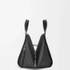 Bolso Hammock pequeño en piel de becerro clásica Negro