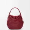 Bolso hobo Diamond en piel de becerro Cherry Bolso hobo Diamond en piel de becerro Cherry
