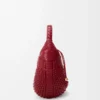 Bolso hobo Diamond en piel de becerro Cherry Bolso hobo Diamond en piel de becerro Cherry