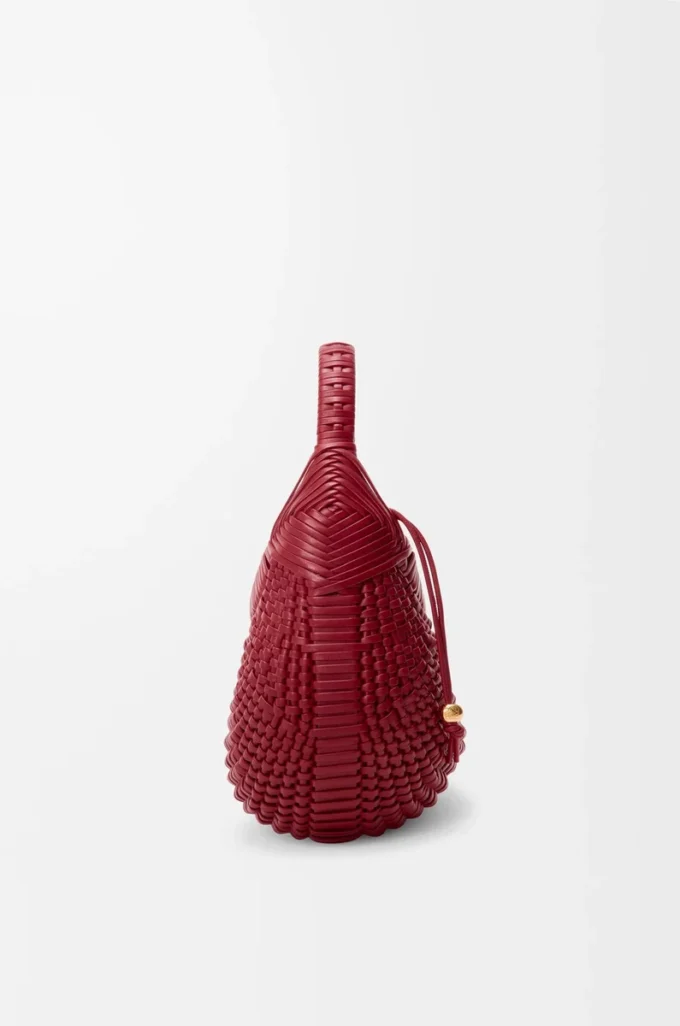 Bolso hobo Diamond en piel de becerro Cherry Bolso hobo Diamond en piel de becerro Cherry