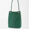 Bolso hobo Pebble en piel de becerro granulada flexible Evergreen Bolso hobo Pebble en piel de becerro granulada flexible Evergreen