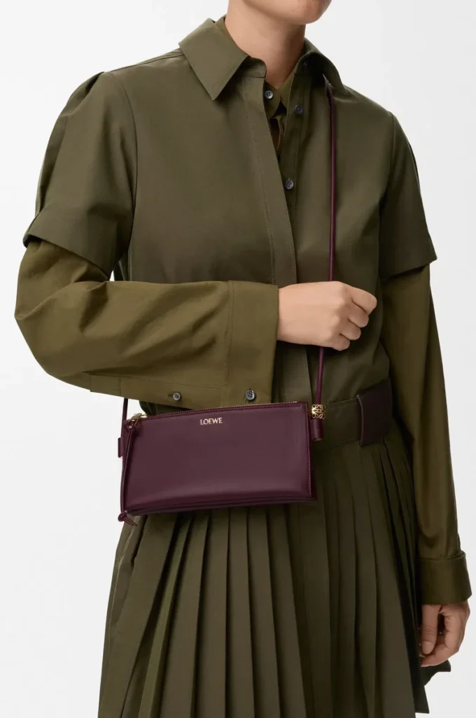 Bolso Joya de piel de becerro napa Burdeos oscuro Bolso Joya de piel de becerro napa Burdeos oscuro