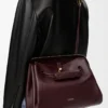 Bolso Madrid grande en piel de becerro flexible Burdeos oscuro Bolso Madrid grande en piel de becerro flexible Burdeos oscuro