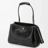 Bolso Madrid grande en piel de becerro flexible, color negro Bolso Madrid grande en piel de becerro flexible, color negro