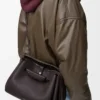 Bolso Madrid mediano en piel de becerro granulada flexible Dark Ebony Bolso Madrid mediano en piel de becerro granulada flexible Dark Ebony