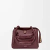Bolso Madrid pequeño en piel de becerro flexible Burdeos oscuro Bolso Madrid pequeño en piel de becerro flexible Burdeos oscuro