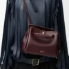 Bolso Madrid pequeño en piel de becerro flexible Burdeos oscuro Bolso Madrid pequeño en piel de becerro flexible Burdeos oscuro