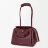Bolso Madrid pequeño en piel de becerro flexible Burdeos oscuro Bolso Madrid pequeño en piel de becerro flexible Burdeos oscuro