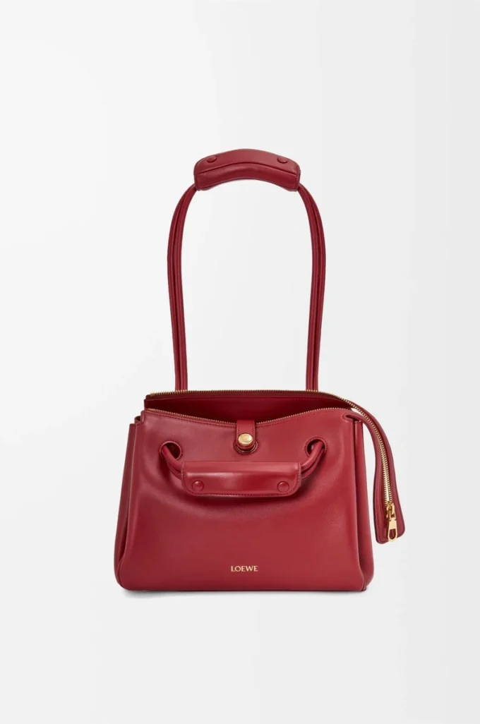 Bolso Madrid pequeño en piel de becerro flexible Burnt Red Bolso Madrid pequeño en piel de becerro flexible Burnt Red