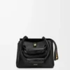 Bolso Madrid pequeño en piel de becerro flexible, color negro