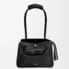Bolso Madrid pequeño en piel de becerro flexible, color negro