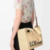Bolso mediano LOEWE Font en rafia natural Bolso mediano LOEWE Font en rafia natural