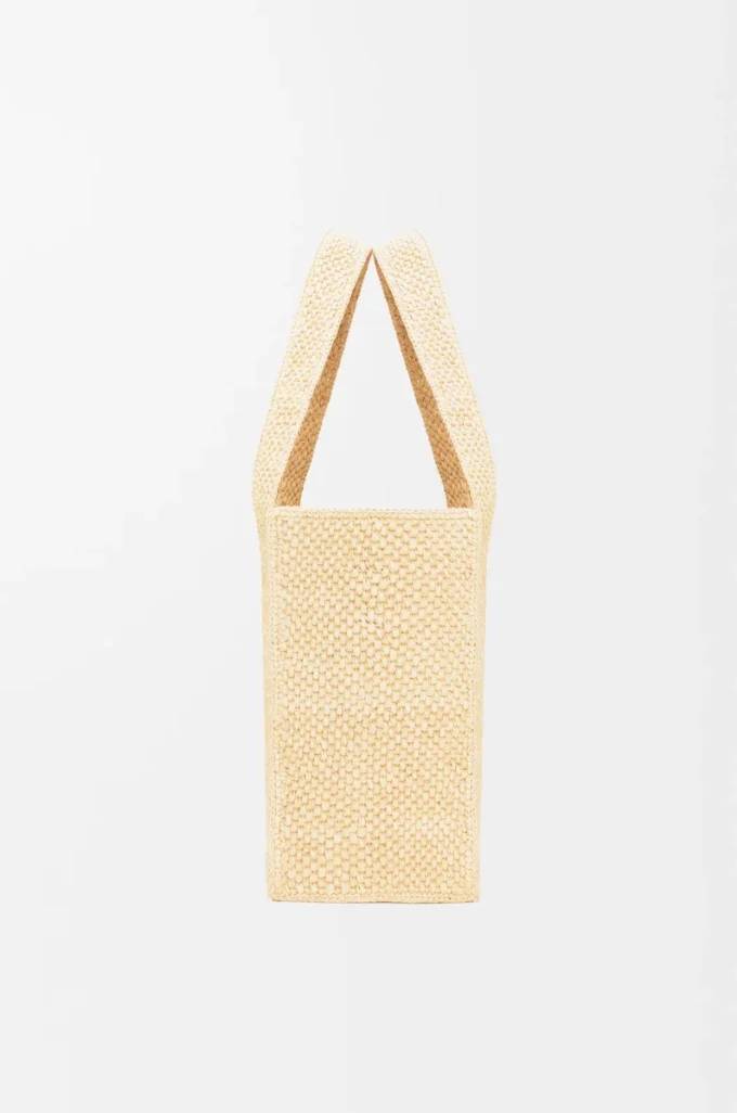 Bolso mediano LOEWE Font en rafia natural Bolso mediano LOEWE Font en rafia natural