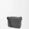 Bolso mensajero Military XS en piel de becerro granulada suave color antracita Bolso mensajero Military XS en piel de becerro granulada suave color antracita
