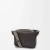 Bolso mensajero XS Military en piel de becerro suave y jacquard gris oscuro Bolso mensajero XS Military en piel de becerro suave y jacquard gris oscuro
