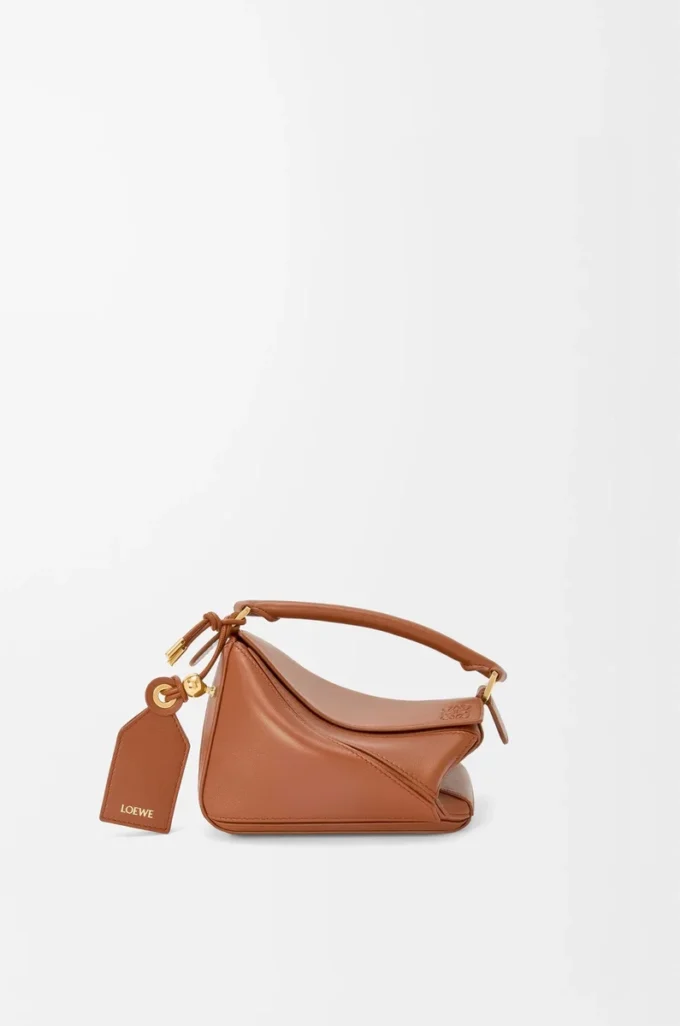 Bolso Mini Featherlight Puzzle en piel de cordero napa color pecan Bolso Mini Featherlight Puzzle en piel de cordero napa color pecan