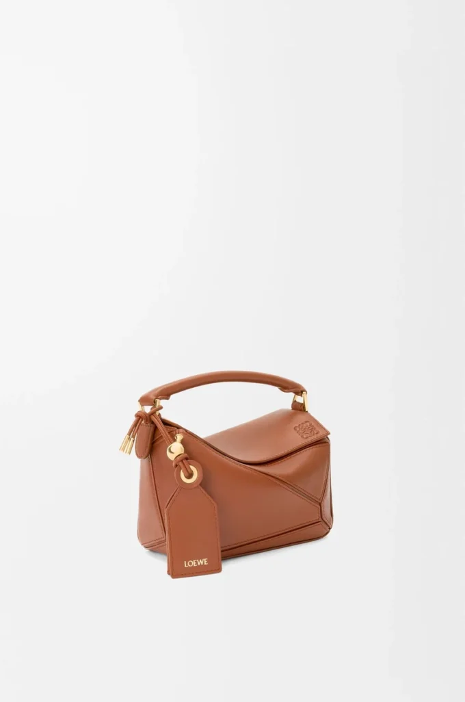 Bolso Mini Featherlight Puzzle en piel de cordero napa color pecan Bolso Mini Featherlight Puzzle en piel de cordero napa color pecan