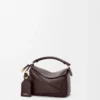 Bolso Mini Featherlight Puzzle en piel de cordero napa marrón oscuro Bolso Mini Featherlight Puzzle en piel de cordero napa marrón oscuro