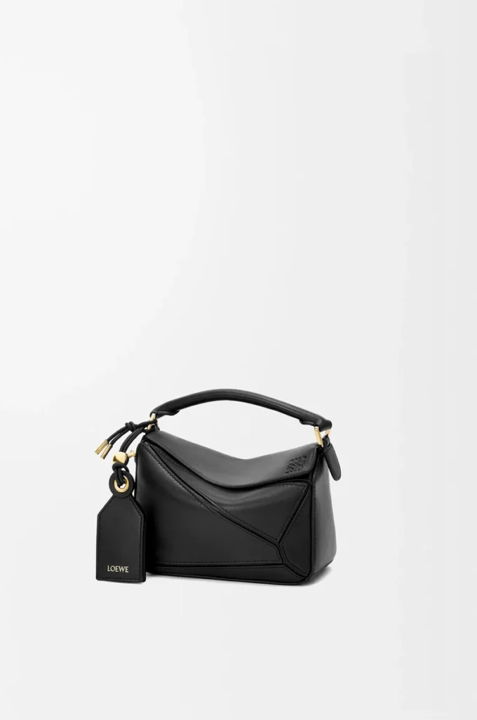 Bolso Mini Featherlight Puzzle en piel de cordero napa negro Bolso Mini Featherlight Puzzle en piel de cordero napa negro